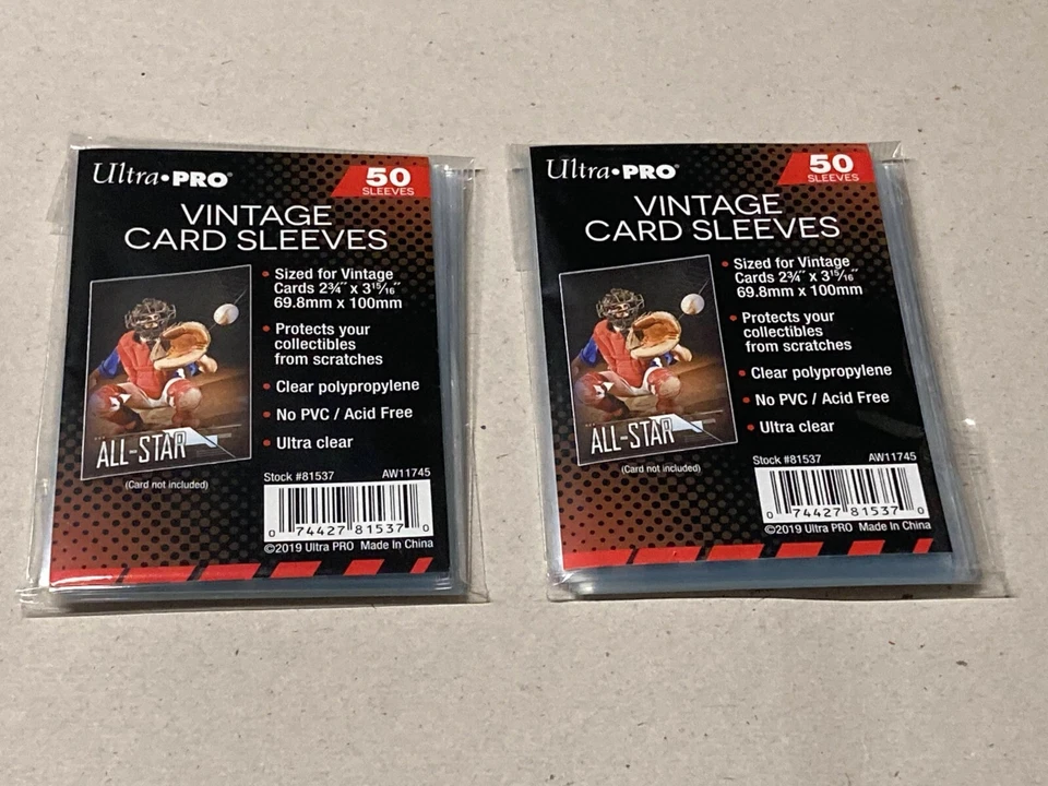 超专业复古卡套 1952 - 1956 Topps 50 100 150 200 250 500 1000 — 第 2/4 张图片