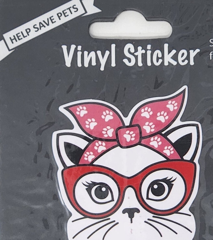 Crazy Cat Lady Sticker - 4 Inch Waterproof Vinyl Decal For Laptop, Water Bottle, Tumbler & More