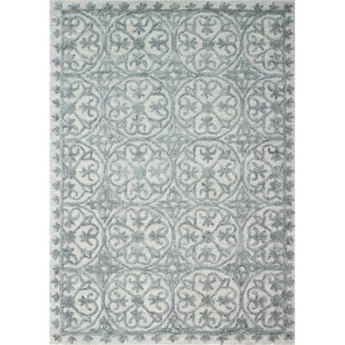 Bashian Area Rug Ivory/Slate 3'6" X 5'6" - Picture 5 of 6