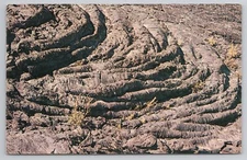Craters of the Moon National Monument Idaho Molten Lava Folds Vintage Postcard