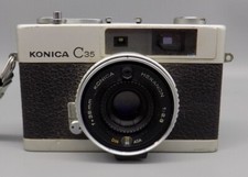 Vintage Konica C35 35 mm Range Finder Camera 38mm Lens f:2.8 AS IS Parts Repair