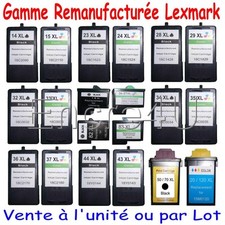 Cartouches d'encre Lexmark 14 15 16 17 23 24 26 27 28 29 32 33 34 35 36 37 43 44