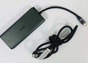 SSK 11 in 1 USB-C Hub - Laptop Dockingstation mit drei Displays Typ C