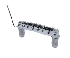 Guyker Guitar Tune-O-Matic Roller Saddle Bridge Replacement GM005 - Chrome