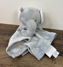 Baby Essentials 12" Gray Elephant Lovey Security Blanket