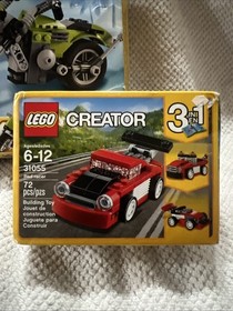 Lego Creator Motorcycle Highway Cruiser 31018 Red Racer~ 2 Boxes Damage