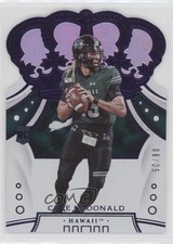 2020 Chronicles Draft Picks Crown Royale Mirror Purple 6/25 Cole McDonald 3l1