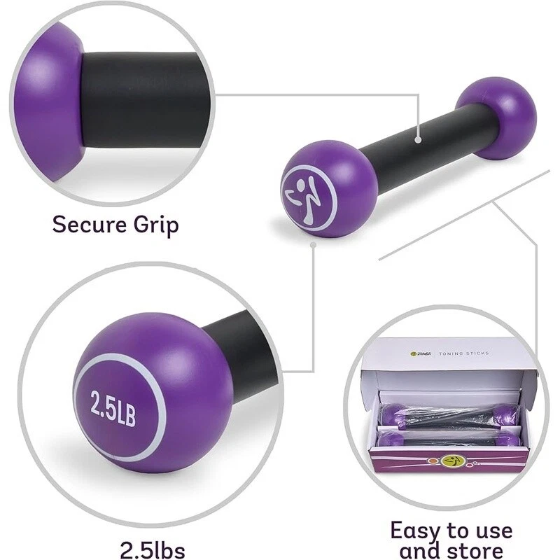 Набор гантелей 2,5 фунта из 2 весов для рук женские тренировки домашние фитнес упражнения новые - Изображение 3 из 4