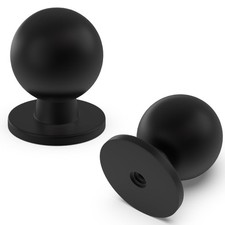 10 Pack Cabinet Knobs Matte Black Kitchen Zinc Alloy Drawer Pulls Hardware