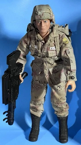 G.i Joe 12” Complete With Helmet, Boots, Weapons, Tags, 2 Additional Outfits