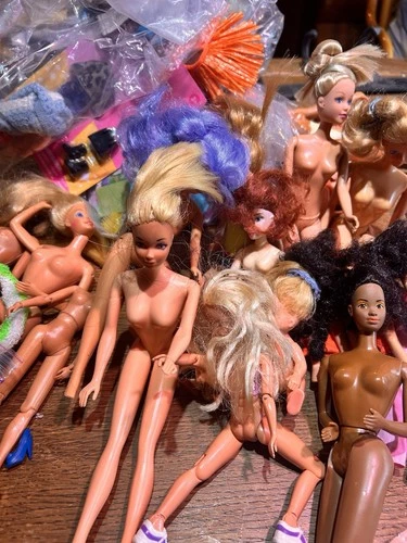 Huge Vintage Barbie Lot 1960s 70s 80s 90s 2000 Dolls Clothes Accessories TLC