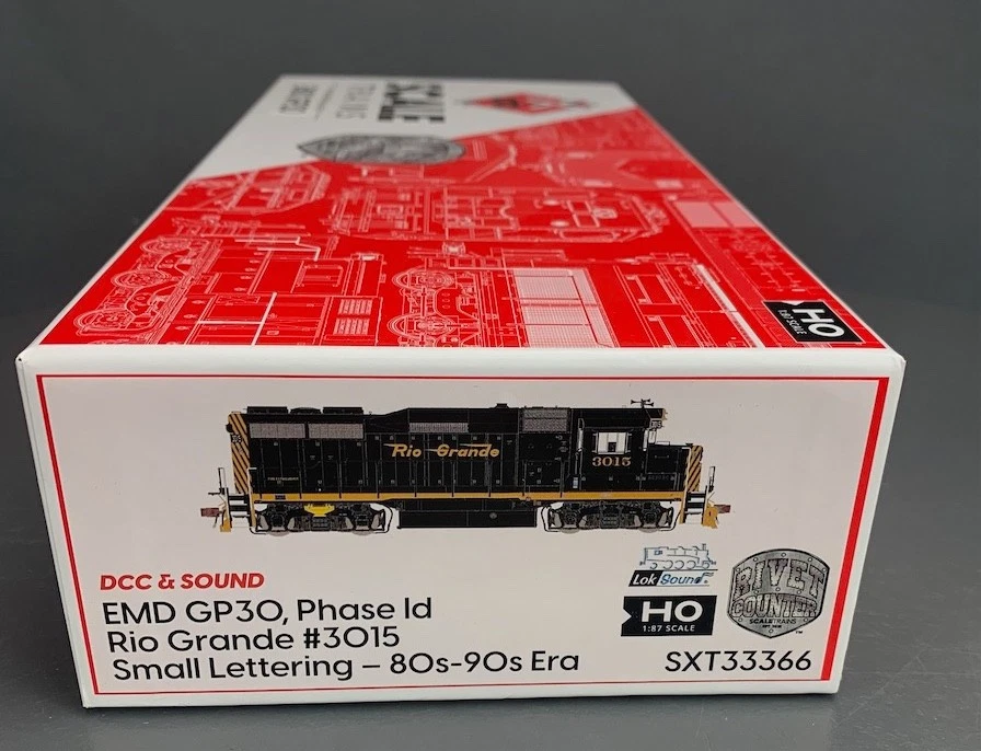 HO ScaleTrains GP30 Phase Id Locomotive Rio Grande #3015 DCC/SND NIB! HO7215 - Image 2 of 4