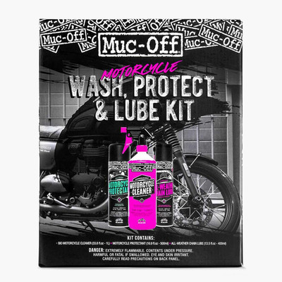 Muc-Off Muc Off Motorcycle Wash Protect And Lube Kit - Motorcycle Cleaning Kit