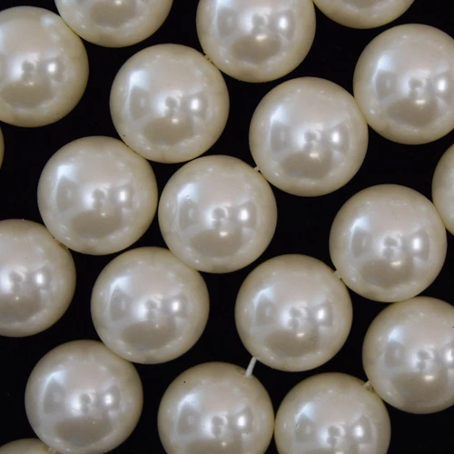 2mm Hole Off White Plastic Pearl Round Beads Gemstone 15" Strand 18mm 20mm 22mm