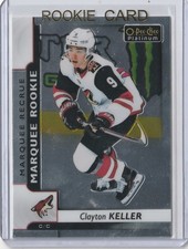2017-18 OPC O-Pee-Chee Platinum Clayton Keller Marquee Rookie Card RC #160 Mint. rookie card picture