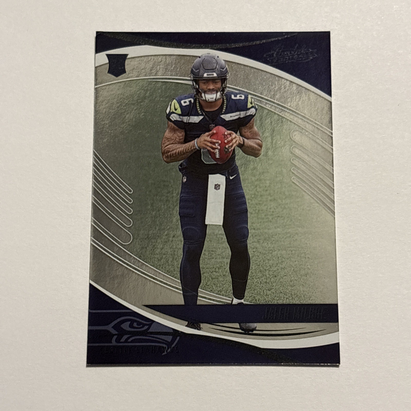 Jalen Milroe 2025 Absolute Black Foil Parallel Rookie #132 Seattle Seahawks 