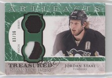 2012-13 Upper Deck Artifacts Emerald Jersey/Patch 3/36 Jordan Staal Patch 4ry