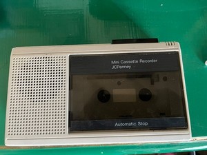 Vintage JC Penney Portable Mini Cassette Recorder Tested Working