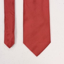 New Brooks Brothers USA Men's Salmon Red 100 Silk Tie NWT Satin