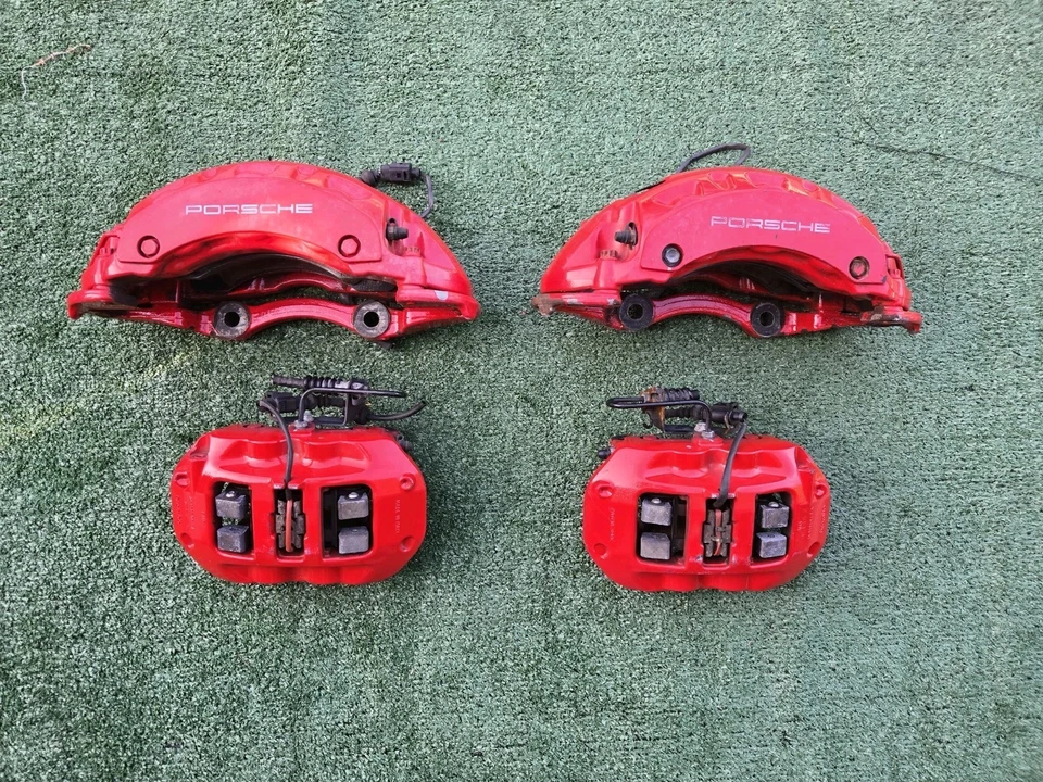 Juego de 4 pinzas de freno delanteras y traseras Porsche Panamera GTS 970 2010-2016 Brembo 10-16 Foto 2 de 4