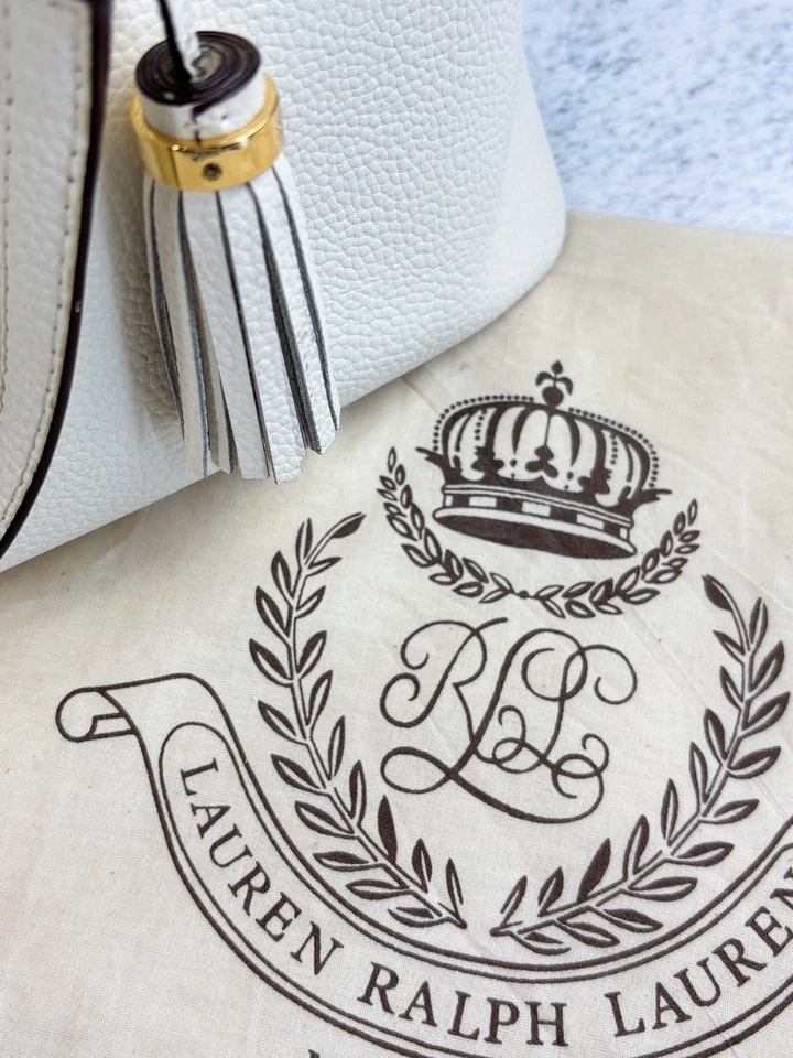 Sac Lauren Ralph Lauren femme cuir blanc - très bon état - Photo 4/4