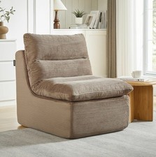 Single Sofa/Couch Brown, Small Space Friendly, Good For Apartment, Lounge Etc