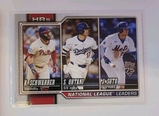 Shohei Ohtani Kyle Schwarber Juan Soto NL Homerun Leaders Insert 2026 Topps...