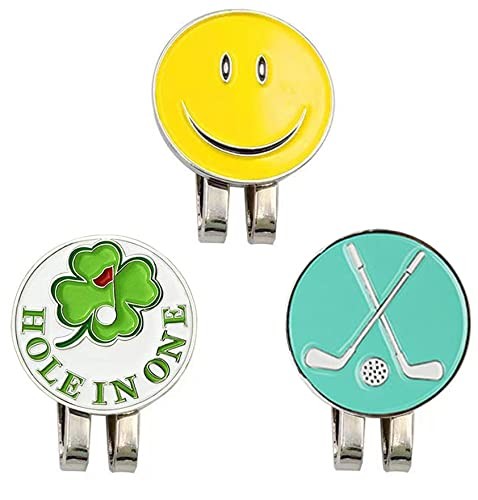Marcador de Golf Ikiretmua Clip Magnético con Sombrero Clip Base Golf Sonrisa Cuatro Le_ - Imagen 1 de 9