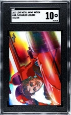2023 LEAF METAL ANIME NATION CHARLES LECLERC FERRARI FORMULA 1 SP /106  SGC 10