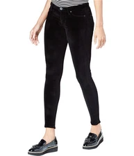 Hudson Womens Velvet Skinny Fit Jeans, Black, 27