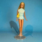 Vintage 1970s Malibu Barbie Doll TNT Japan w/ Original Swimsuit & Towel READ