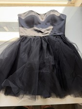 NWT Morilee Madeline Gardner Black Short Tulle Homecoming Cocktail Dress 1424