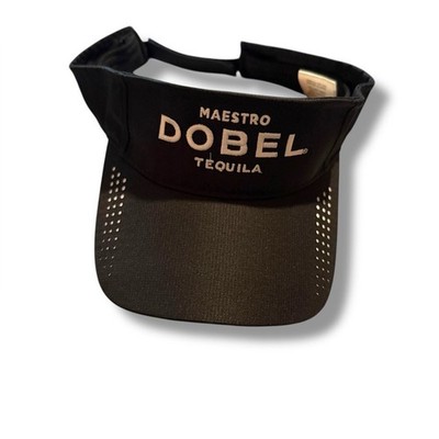 Maestro Dobel Tequila Visor Hat Unisex Size One Black Adjustable Logo Cap
