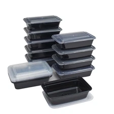30-Piece Meal Prep Food Storage Containers with Lids Free Stackable Lunch