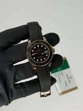 Rolex 268655 Yacht-Master 37mm Everose Gold & Black Ceramic on OysterFlex w Card