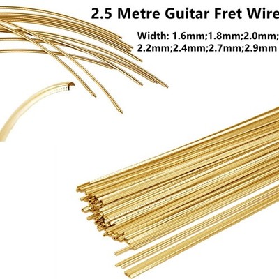 Deluxe 2 5 m Zum Selbermachen Gitarre Griffbrett Bund Draht Messing Material Meh