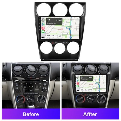 2+64GB Apple Carplay For Mazda 6 2003-2008 Android 15 Car Stereo Radio GPS Navi