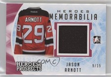 2016-17 Leaf ITG Heroes & Prospects Memorabilia Red 9/15 Jason Arnott #HM-21 a3q