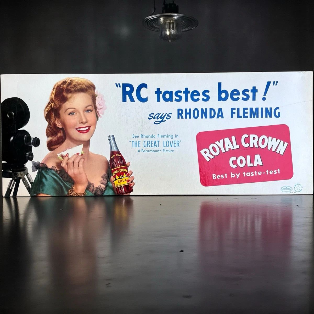 1954 PRINT AD~ROYAL CROWN RC COLA SODA POP Woman Posing in Cropped