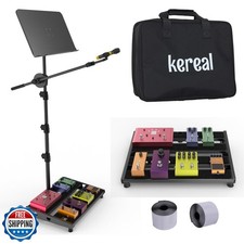 Guitar Pedal Board 16&rdquo; X 12.4&rdquo; with Carrying bag, Guitar Effects Pedalboard w