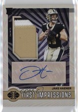 2023 Illusions First Impressions Memorabilia Black 48/50 Jake Haener Auto n7r