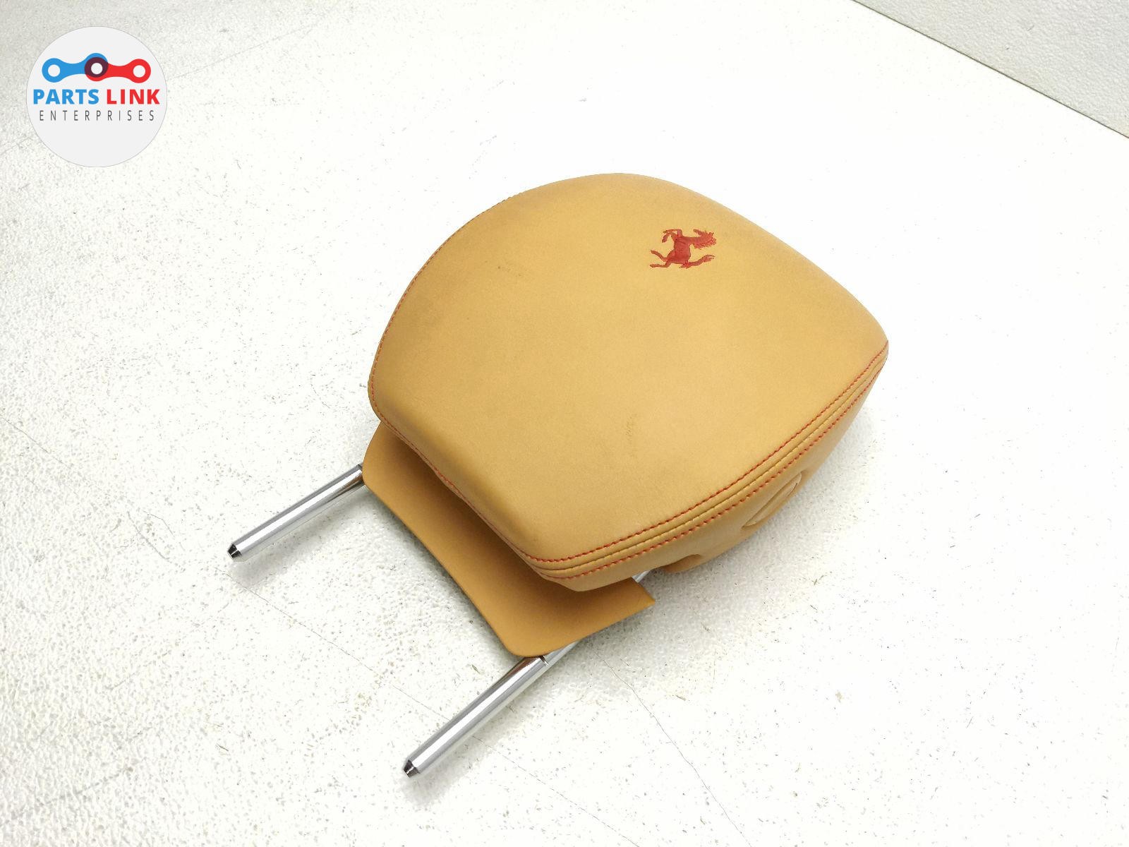 2012-14 FERRARI CALIFORNIA FRONT LEFT SEAT HEADREST SUPPORT PAD TAN/RED F149