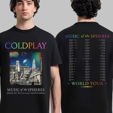 Coldplay Boston Massachusetts Music Of The Spheres 2025 Tour Tee