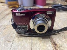 Nikon COOLPIX L22 12.0MP Digital Camera with Cord Case - Red