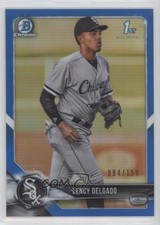 2018 Bowman Draft Chrome Blue Refractor 84/150 Lency Delgado #BDC-37 05fv