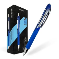 10-Pack 0.7mm High Grade Gel Pens Blue Ink Quick Smooth Writing for School