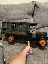 Vintage Sonny Parcel Post Screenside Moving Van Pressed Steel Toy Truck 25