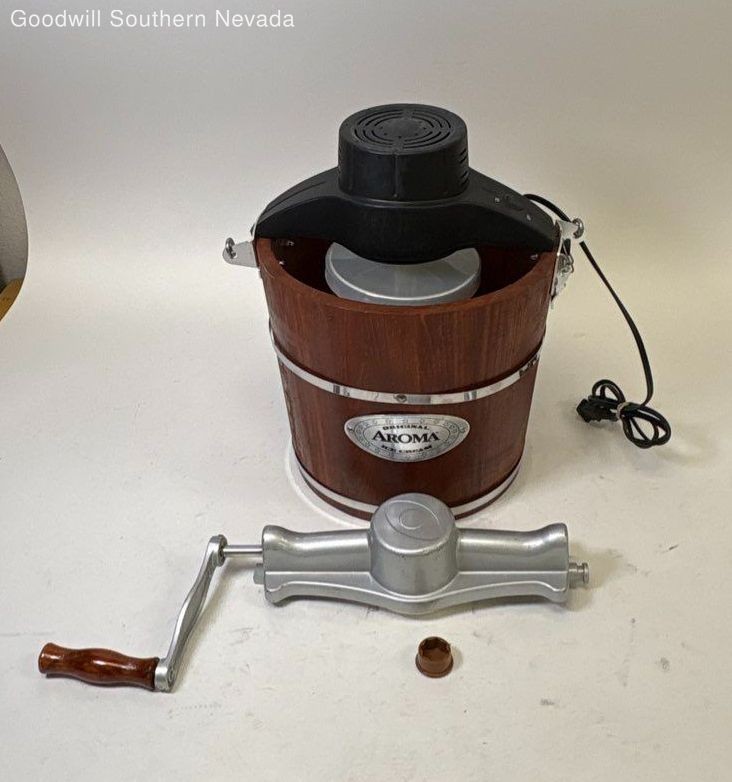 Semi Manual Ice Cream Maker Machine 4 Quarts