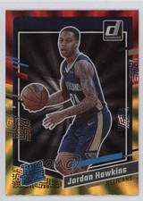 2023 Panini Donruss Rated Rookie Holo Red & Gold Laser Jordan Hawkins #219 1cc0