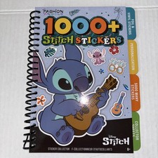 Disney STITCH Sticker Collection Spiral Bound Book With Dividers NEW